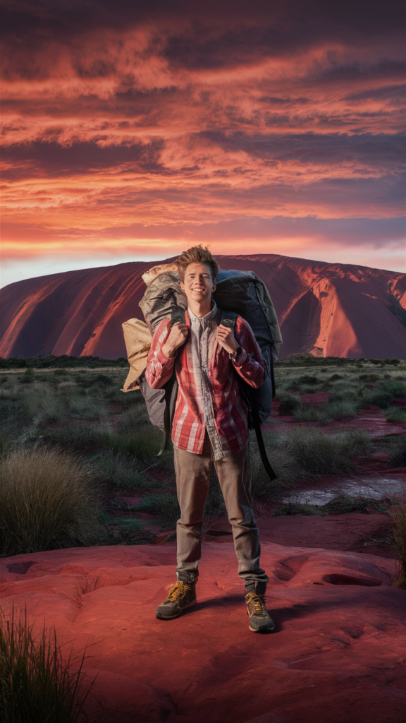 backpacker in australie